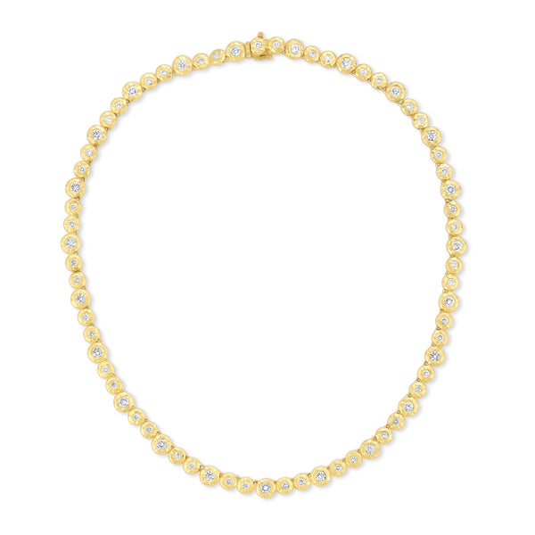 Nesting Gem Tennis Necklace - Diamond