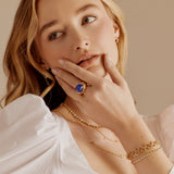 Imogen Chain Bracelet 18K Yellow Gold Diamonds