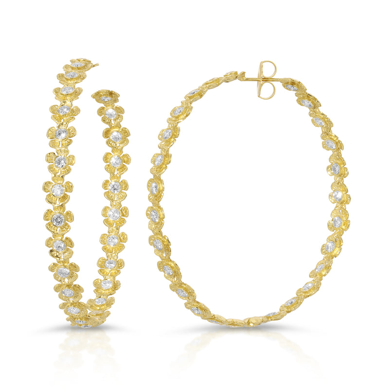 Bermuda Bloom Hoop Earrings