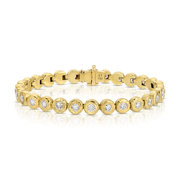 Diamond Blossom Tennis Bracelet