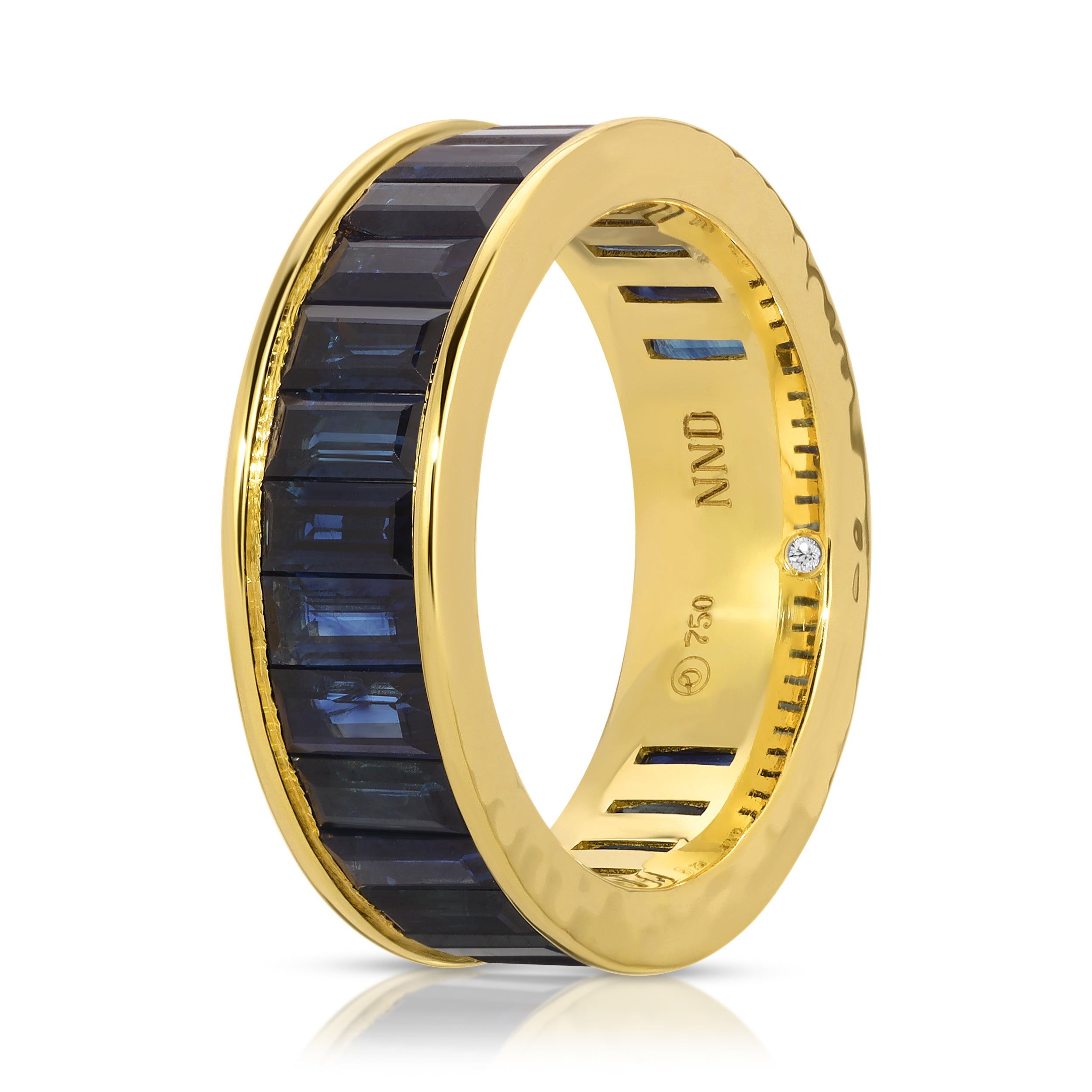 Blue Sapphire Men's Eternity Ring – Octavia Elizabeth