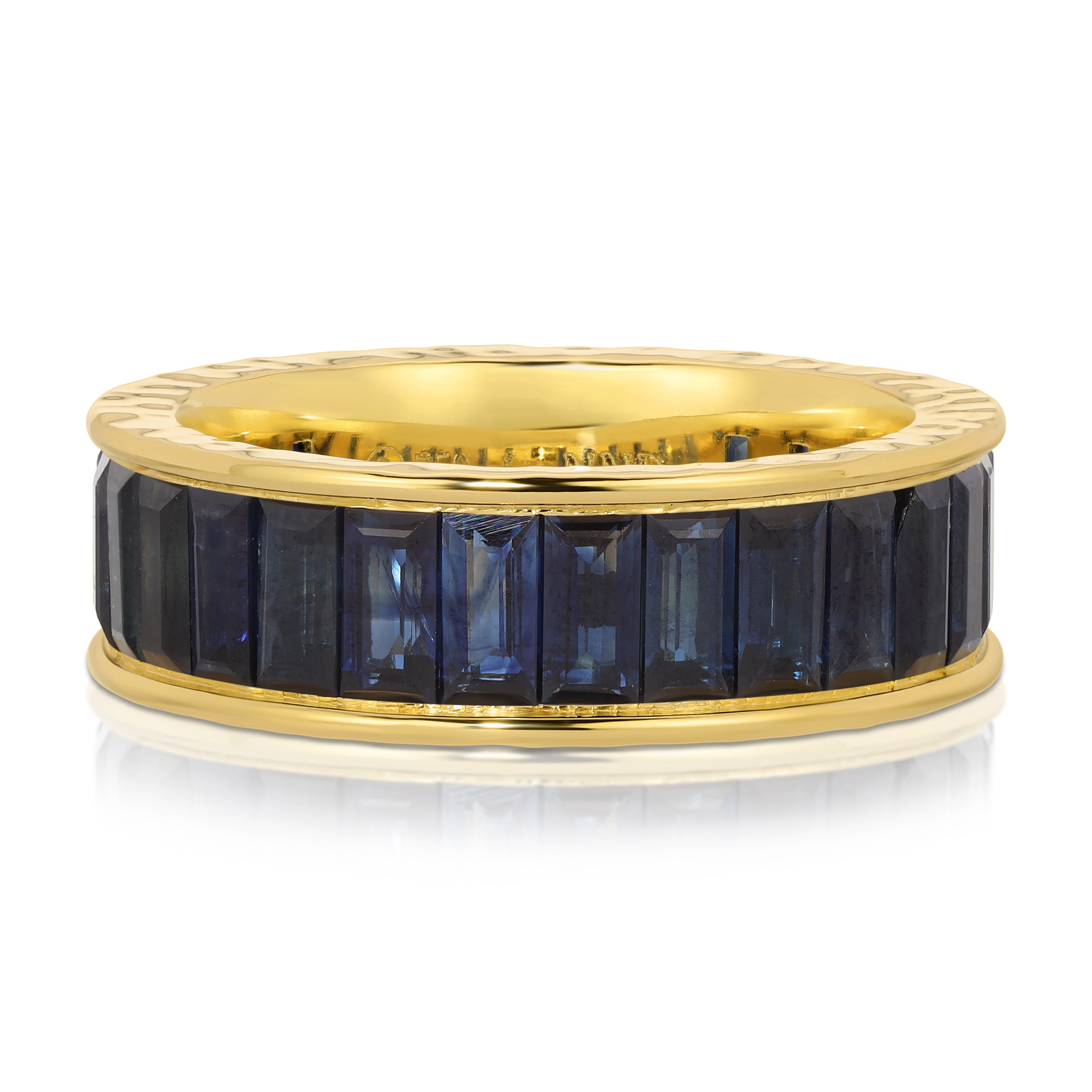 Blue Sapphire Men's Eternity Ring – Octavia Elizabeth