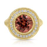 Blushing Ring - Pink Zircon