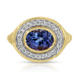 Blushing Ring - Tanzanite