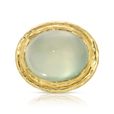 Australian Cabochon Prehnite Botanical Ring