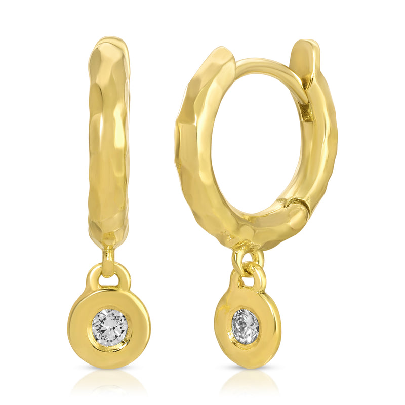 Charmed Micro Gabby Hoops - Nano Nesting Diamond