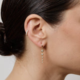 Charmed Micro Gabby Hoops Tiered Diamond Nesting Gem Drops Five