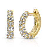Cobblestone Micro Diamond Hoop
