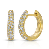 Cobblestone Petite Diamond Hoop