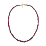Dark Ruby Beaded Necklace