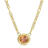 Diamond Old Mission Chain - Cushion Cut Champagne Zircon