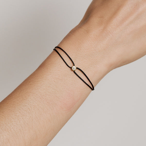 Black Parachute Nesting Gem Bracelet