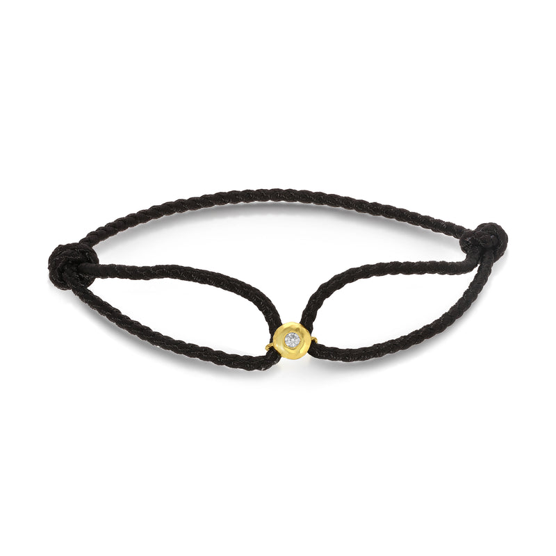 Men's Diamond Black Parachute Nesting Gem Bracelet