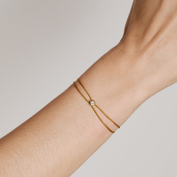 Turmeric Parachute Nesting Gem Bracelet