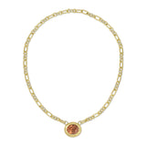Diamond Old Mission Chain - Cushion Cut Champagne Zircon