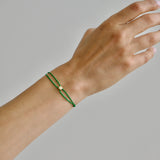 Kelly Green Parachute Nesting Gem Bracelet