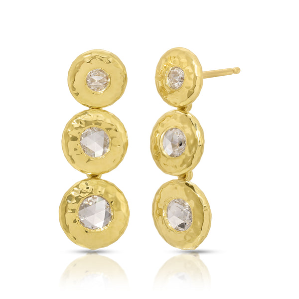 East End Rose Cut Diamond Earrings