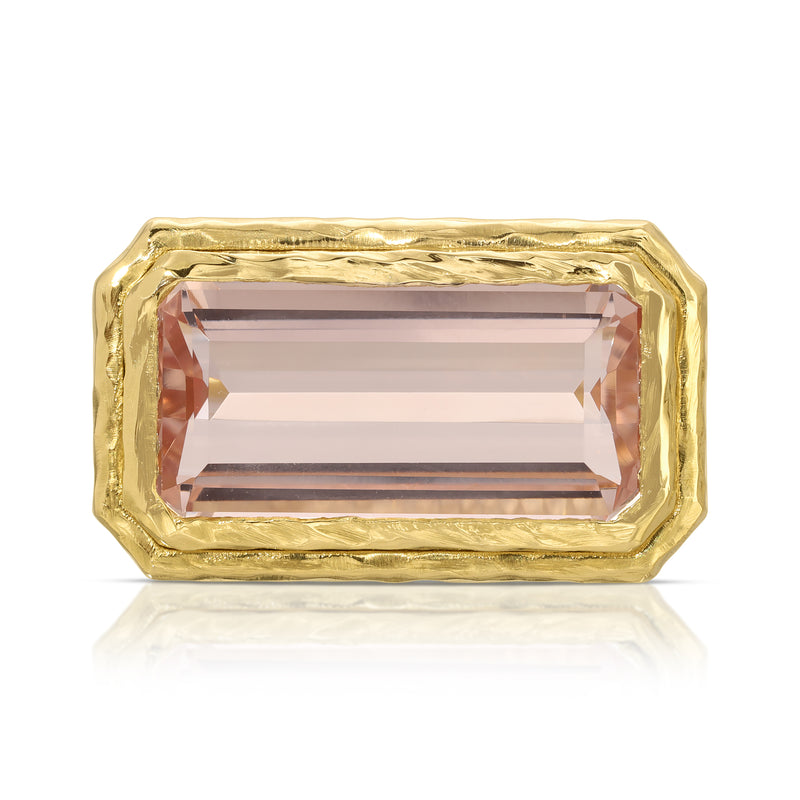 Morganite Elbow Beach Ring