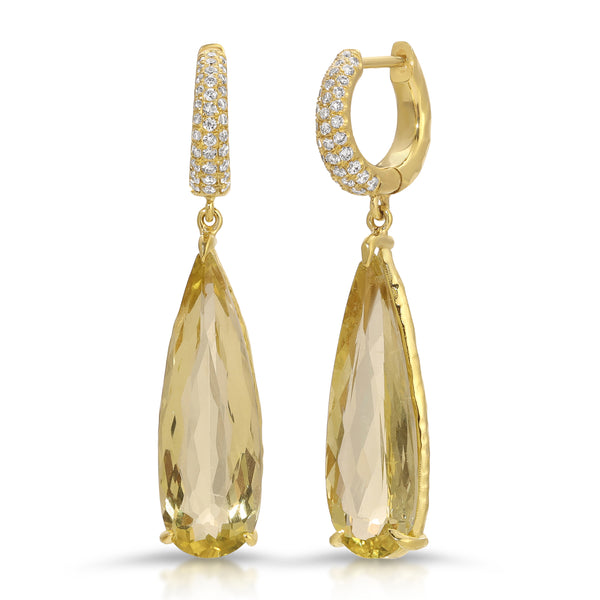 Yellow Beryl Harbor Road Earring