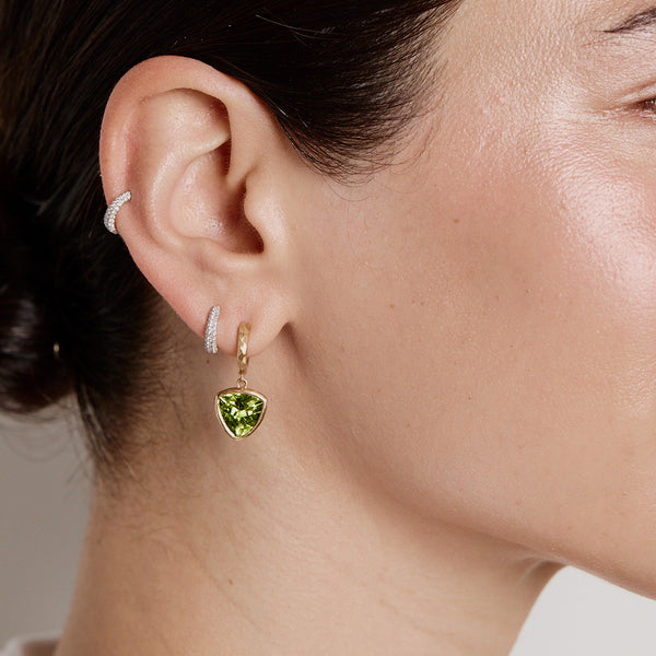 Trillions Peridot Hidden Gem Hoops