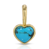 Hidden Gem Pendant - Mini Heart Turquoise