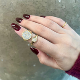 The Mini Octavia Diamond Signet Ring