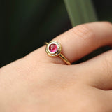 Micro Allia Ring - Pink Tourmaline