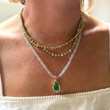 Crystal Opal Beaded Necklace