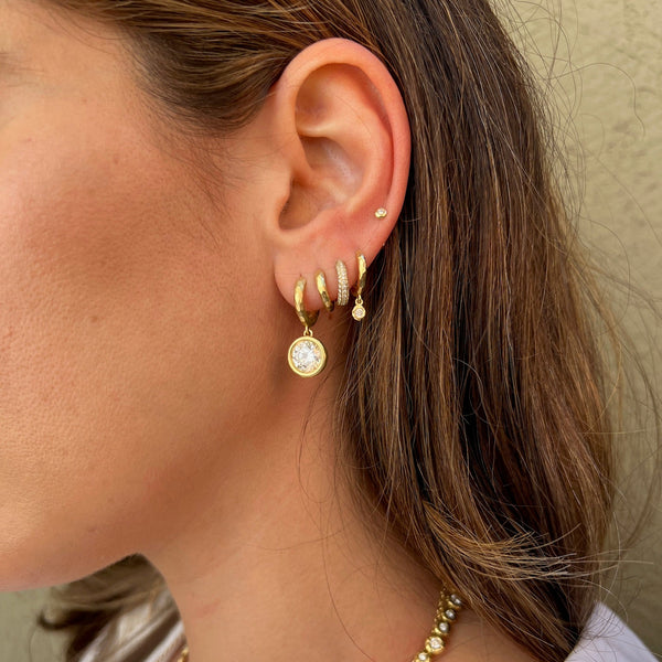 SINGLE Micro Diamond Nesting Gem Stud
