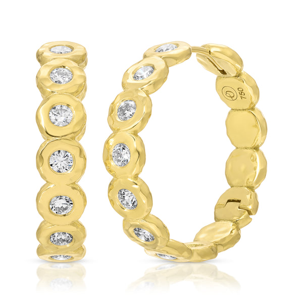 Jumbo Edith Hoops - Diamond