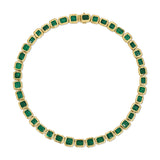 Jumbo Emerald Nesting Gem Tennis Necklace