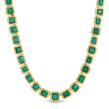 Jumbo Emerald Nesting Gem Tennis Necklace