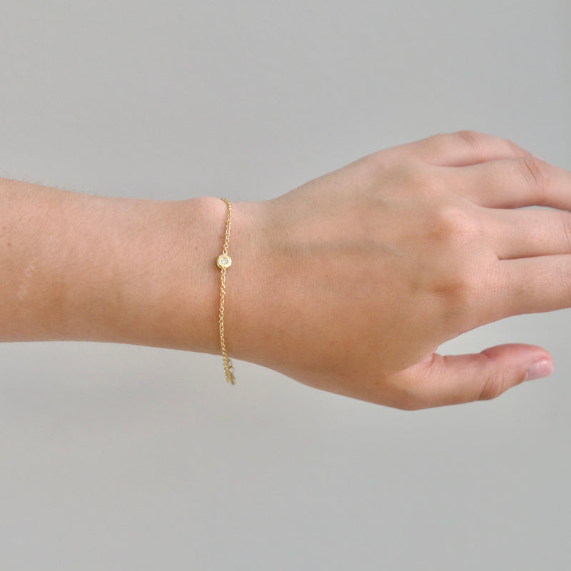 Diamond Nesting Gem Bracelet