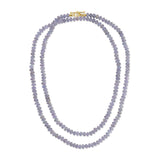 Tanzanite Beaded Necklace - 32 Inches