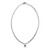 Leather and Gold Men’s Cord Necklace