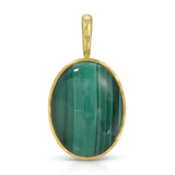 Medium Hidden Gem Pendant - Malachite