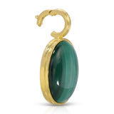 Medium Hidden Gem Pendant - Malachite