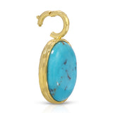 Medium Hidden Gem Turquoise Pendant