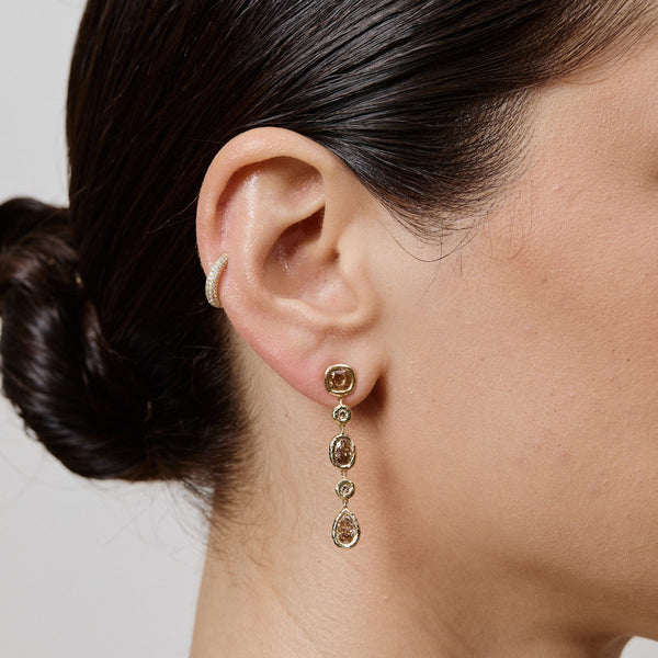 Mix and Match Champagne Diamond Nesting Gem Drops