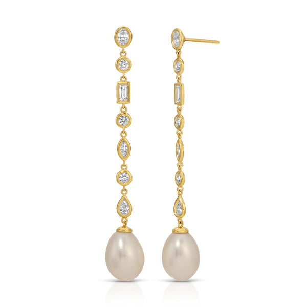 Mix and Match Diamond Nesting Gem Pearl Drops