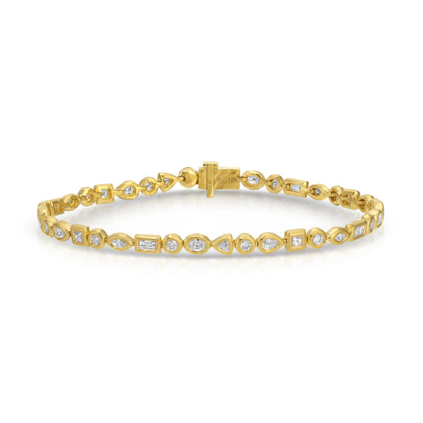 Mix and Match Diamond Nesting Gem Tennis Bracelet