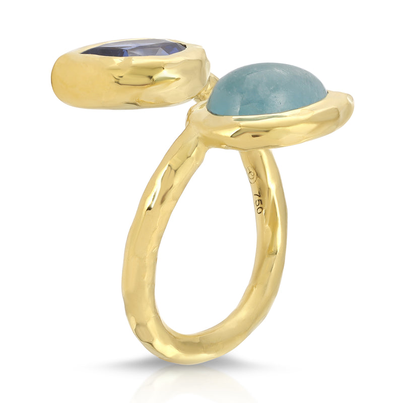 Moi & Toi Ring - Sapphire & Aquamarine