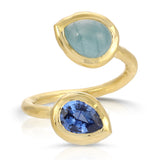 Moi & Toi Ring - Sapphire & Aquamarine