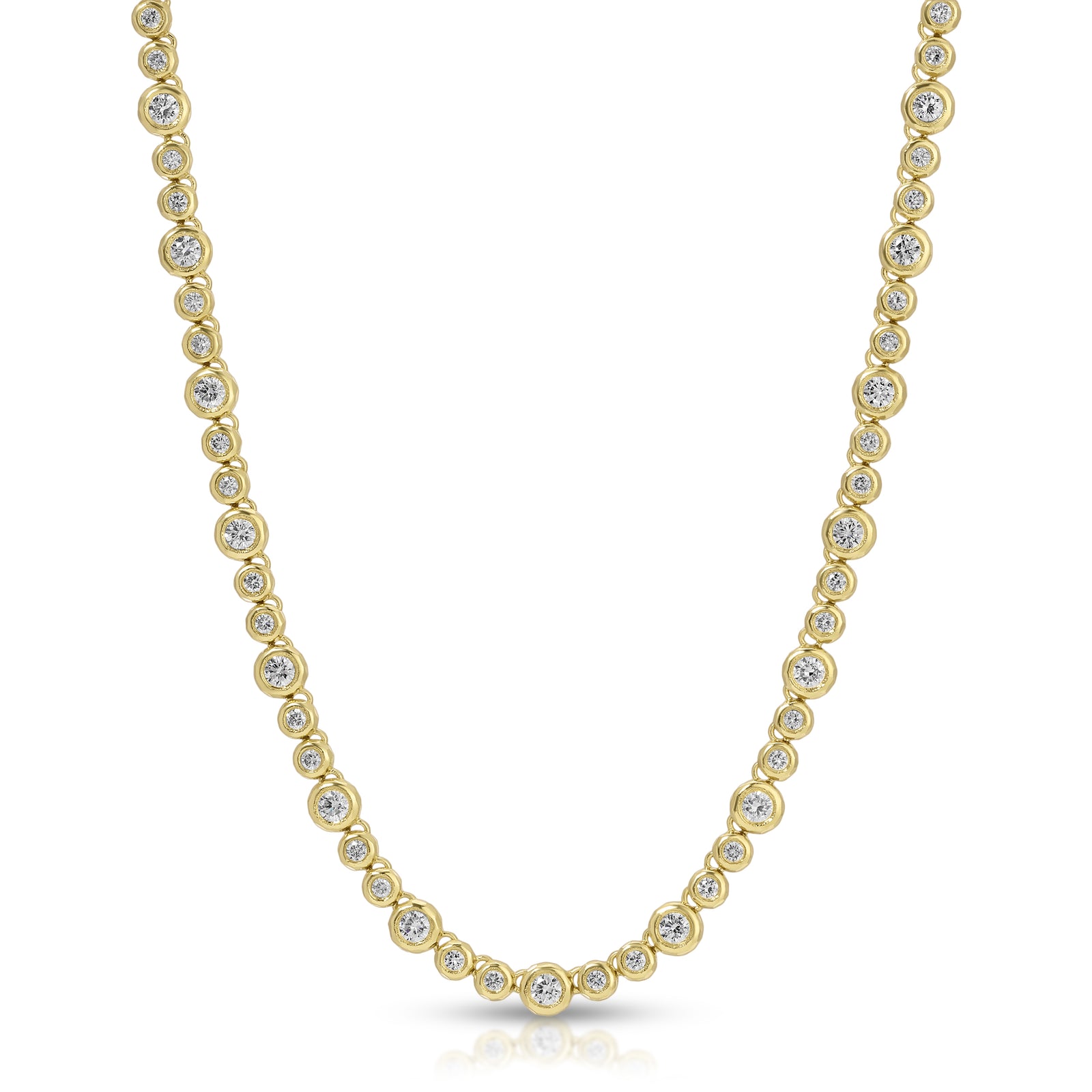 Micro Diamond Nesting Gem Tennis Necklace – Octavia Elizabeth
