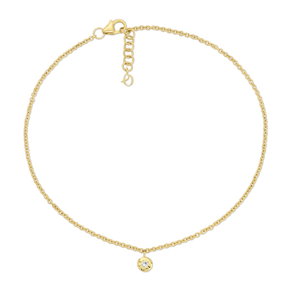 Nesting Gem Anklet - Diamond