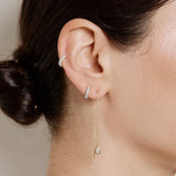 Marquis Diamond Nesting Gem Drop Earrings