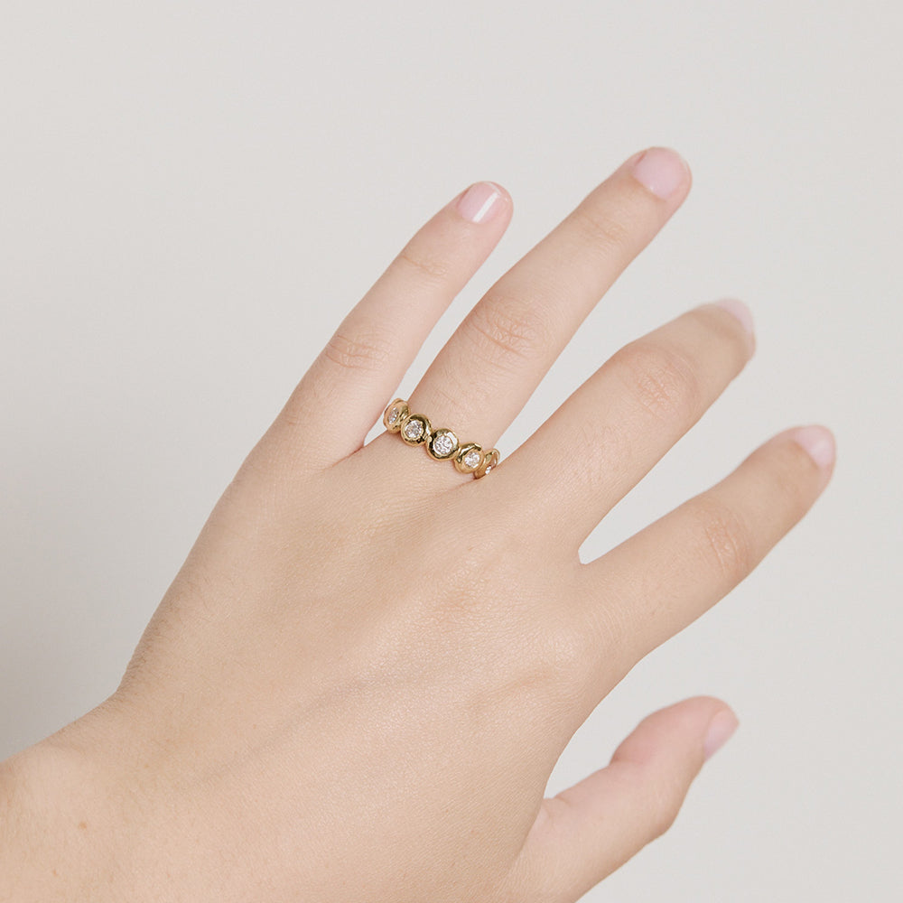 Diamond Medium Nesting Gem Eternity Ring – Octavia Elizabeth