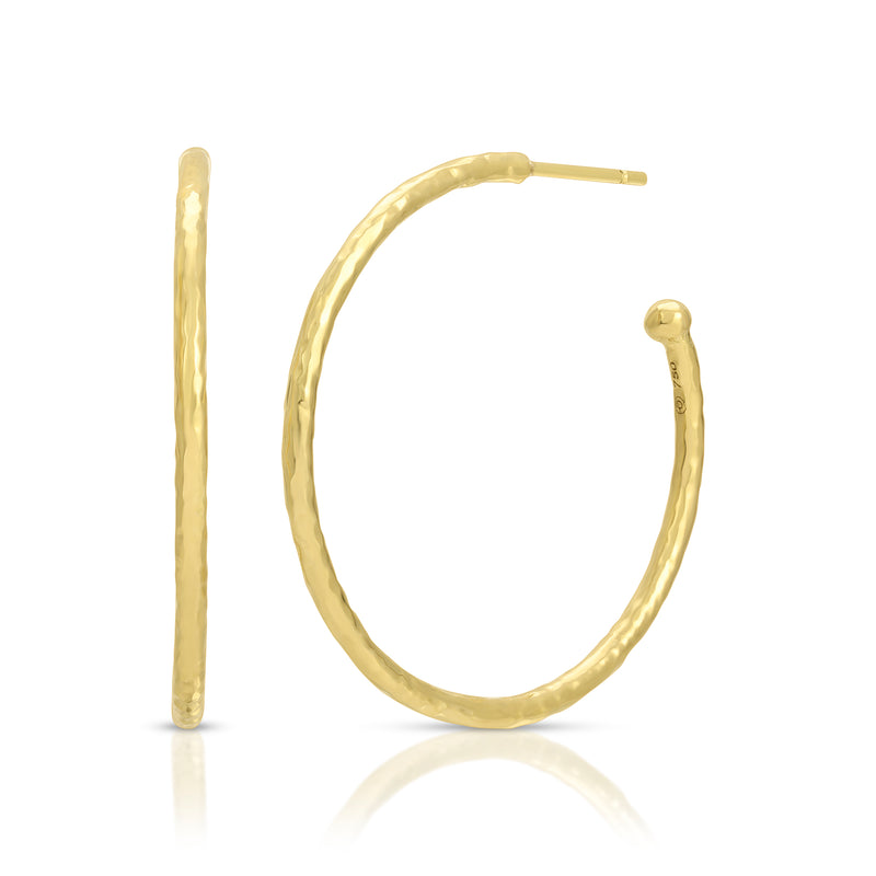 Small Nesting Gem Hoops 18K Yellow Gold