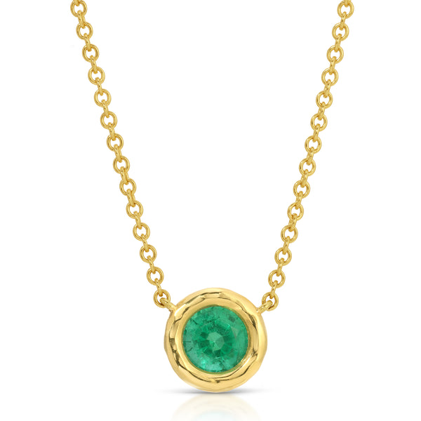 0.89 Carat Emerald Nesting Gem Necklace