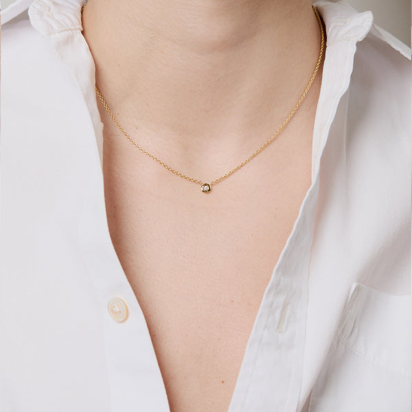 Diamond Nesting Gem Necklace